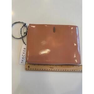 Thacker Gable Shiny  Leather Wristlet